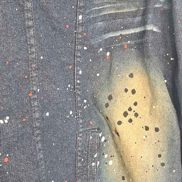 Jewel House Frosted Denim Jean Jacket 4X Paint Splatter Brand New With Tags - Picture 5 of 14